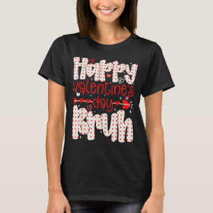 Camiseta Feliz San Valentín Bruh Meme Corazón Retro Chicos