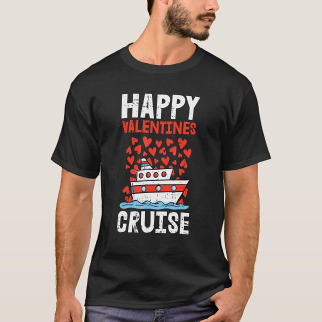 Camiseta Feliz San Valentín Corazones de Cruceros Guay Vaca (Anverso)