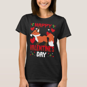 Camiseta Feliz San Valentín Día Fox Heart Love Animal