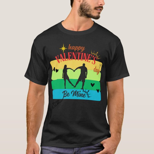 Camiseta Feliz San Valentín "Sé mío" (Anverso)