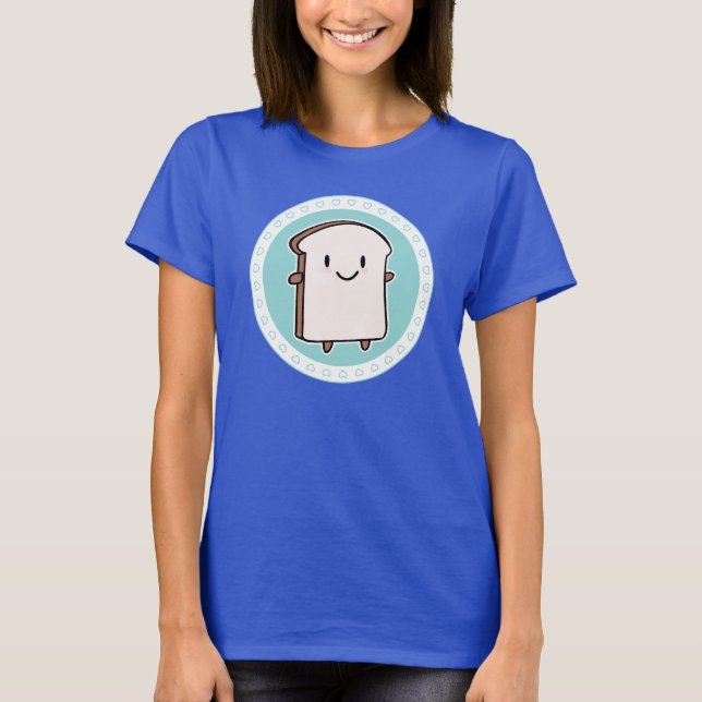 Camiseta Feliz segmento de pan (Anverso)