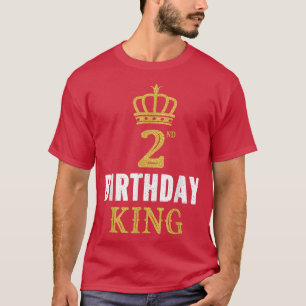 Camiseta Feliz segundo cumpleaños al rey de 2 años ideas Fi