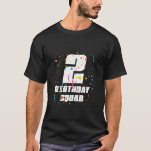 Camiseta Feliz segundo cumpleaños, brigada feliz cumpleaños