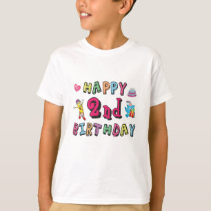 Camiseta Feliz segundo cumpleaños sorpresa de dos años