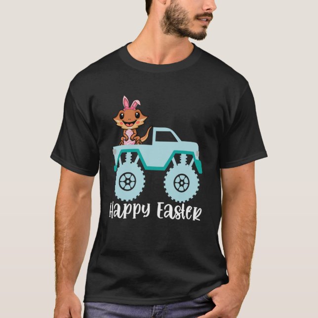 Camiseta Feliz Semana Santa Beart Dragon Monster Truck T (Anverso)