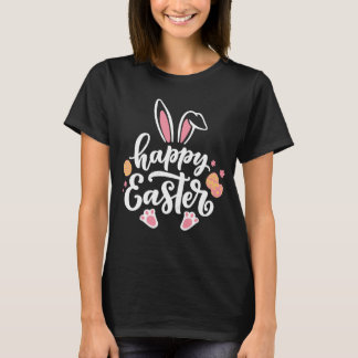 Camiseta Feliz Semana Santa Caza de Huevo de Bunny Paw