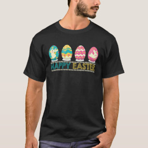 Camiseta Feliz Semana Santa Conejo de Huevos de Oro Conejo 