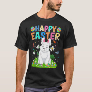 Camiseta Feliz Semana Santa Conejo Huevo Divertido Oso Pola