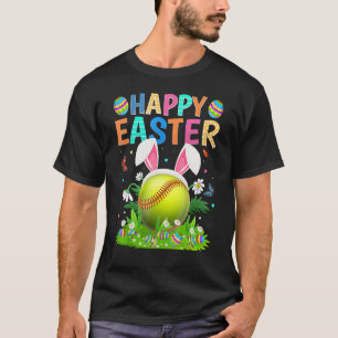 Camiseta Feliz Semana Santa Conejo Huevo Gracioso Softball