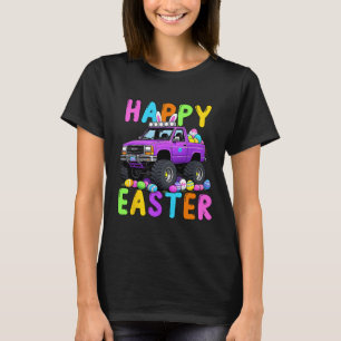 Camiseta Feliz Semana Santa Conejo Monter Truck Divertida L
