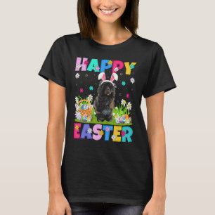 Camiseta Feliz Semana Santa Conejo Portugués de Agua Perro