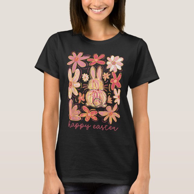 Camiseta Feliz Semana Santa Conejo Semana Santa Caza de Hue (Anverso)