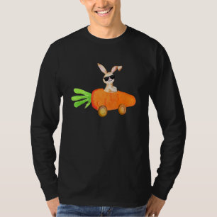Camiseta Feliz Semana Santa Cute Bunny Carrot Gafas de sol