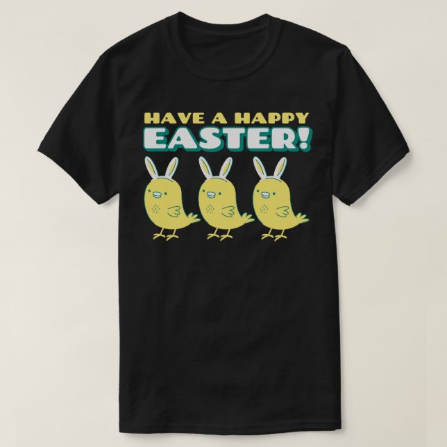 Camiseta Feliz Semana Santa Cute Chicks Semana Santa Caza d (Diseño del anverso)