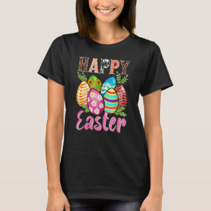 Camiseta Feliz Semana Santa Cute Leopardo Floral Semana San