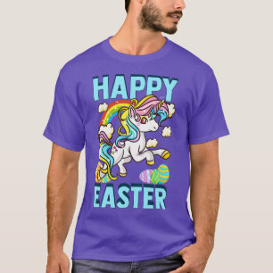 Camiseta Feliz Semana Santa Unicornio a la caza de huevos