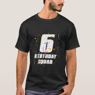 Camiseta Feliz sexto cumpleaños, feliz cumpleaños de 6 años