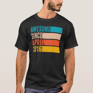 Camiseta Feliz sexto cumpleaños, hace seis años increíble d