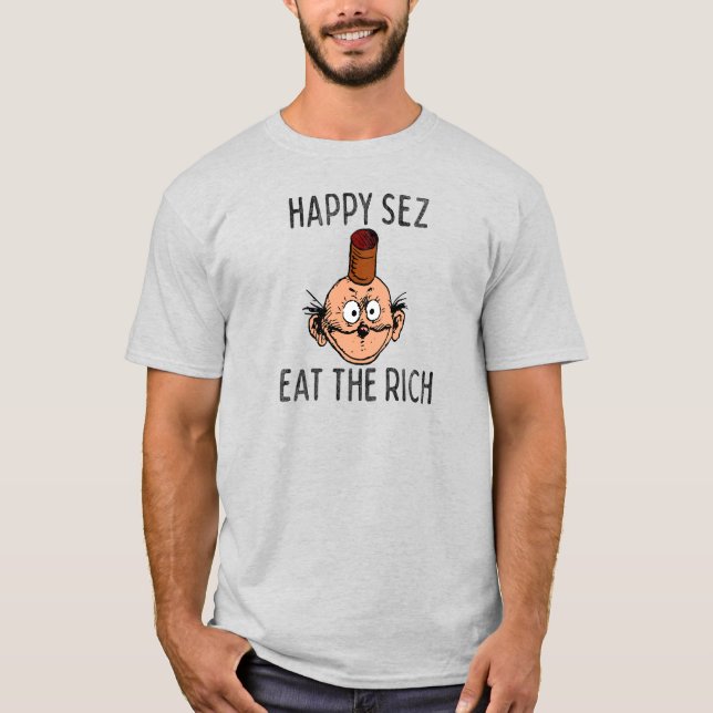 Camiseta "Feliz Sez a los ricos" (Anverso)