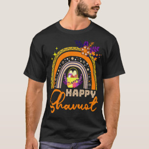 Camiseta Felíz Shavuot Judío Arcoiris Judaísmo Hebreo Holid