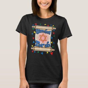 Camiseta Feliz Simchat Torah para hombres Mujeres Jóvenes H