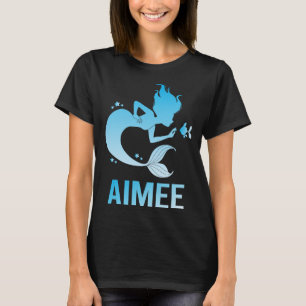 Camiseta Feliz Sirena - Nombre Aimee