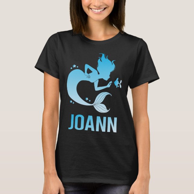 Camiseta Feliz Sirena - Nombre Joann (Anverso)