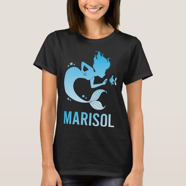 Camiseta Feliz Sirena - Nombre Marisol (Anverso)