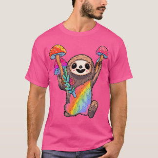 Camiseta Feliz Sloth Edm Rave Psicodélico Dj