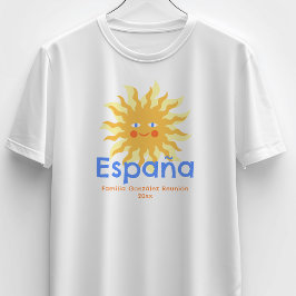 Camiseta Feliz Sol España Italia México Reunión Familiar