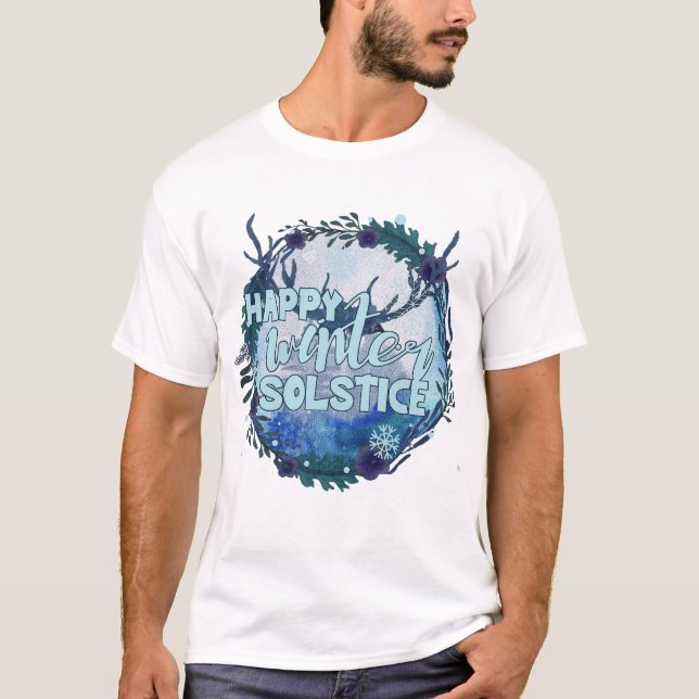 Camiseta Feliz Solsticio De Invierno - Celebra La Temporada (Anverso)