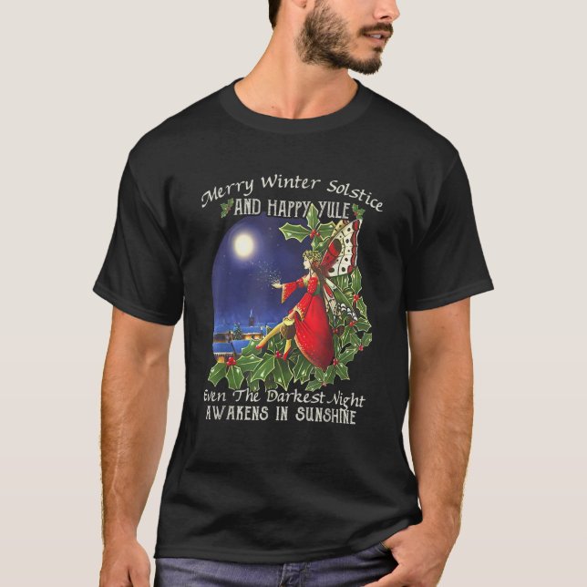 Camiseta Feliz Solsticio De Invierno Y Yule Feliz (Anverso)