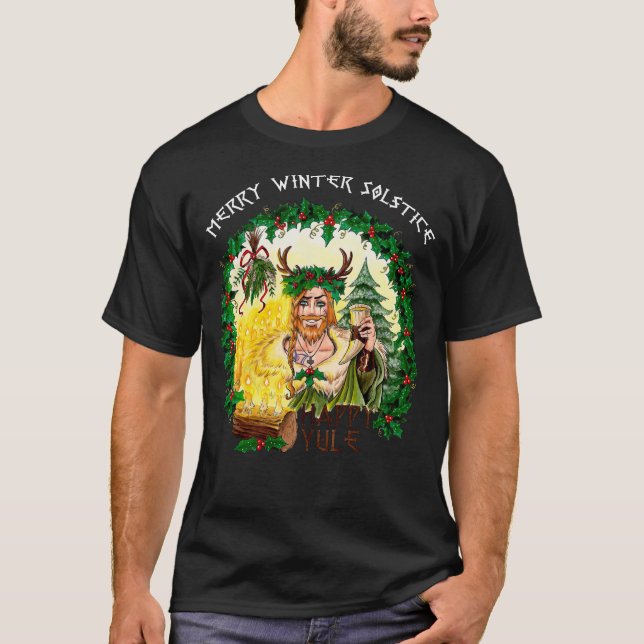 Camiseta Feliz Solsticio De Invierno Y Yule Feliz  (Anverso)