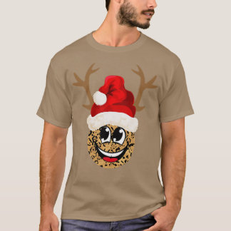 Camiseta Feliz sonrisa con Navidades de Gorras de renos de 