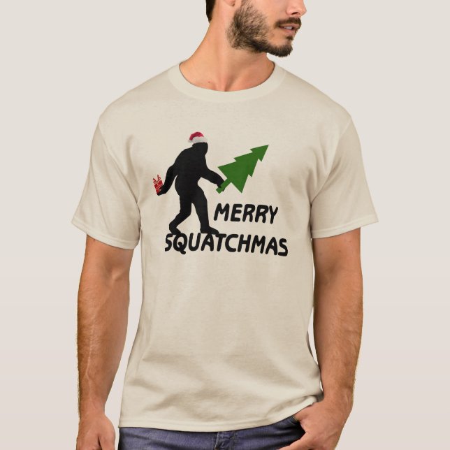 Camiseta Feliz Squatchmas (Anverso)