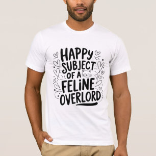 Camiseta Feliz sujeto de un jefe de la costa Gracioso Cat
