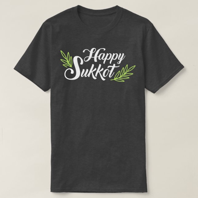 Camiseta Feliz sukkot (Diseño del anverso)