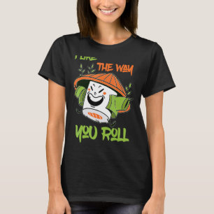 Camiseta Feliz Sushi Con Gorra Me Gusta La Manera En La Que