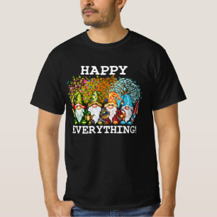 Camiseta Feliz Todo a los nómadas Gnomes Navidades de vacac