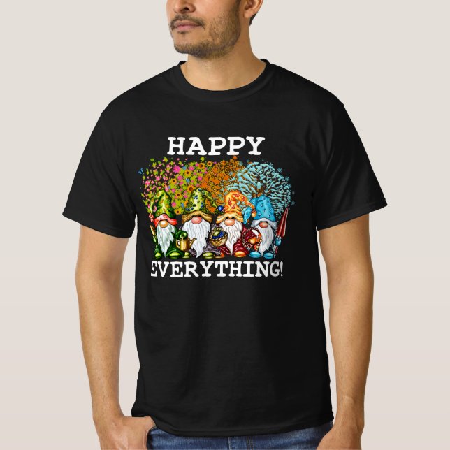Camiseta Feliz Todo a los nómadas Gnomes Navidades de vacac (Anverso)