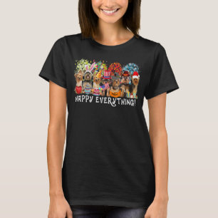 Camiseta Feliz Todo Las Temporadas Terrier De Perro De York