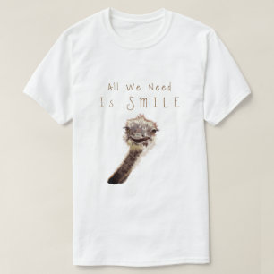 Camiseta Feliz Todo Lo Que Necesitamos Es Sonreír 