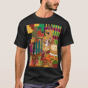 Camiseta Feliz tradición de celebración de Kwanzaa