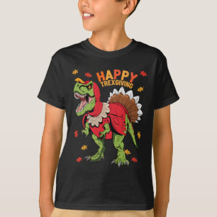 Camiseta Feliz Trexending T Rex Dinosaur Turkey Thanksgivin
