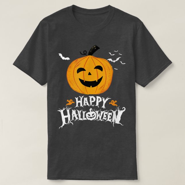 Camiseta Feliz truco de Halloween o trato a honrados cocos (Diseño del anverso)