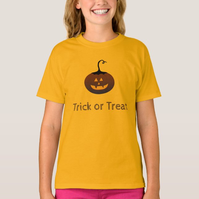 Camiseta Feliz Truco De Halloween O Trato Calabaza De Tocos (Anverso)