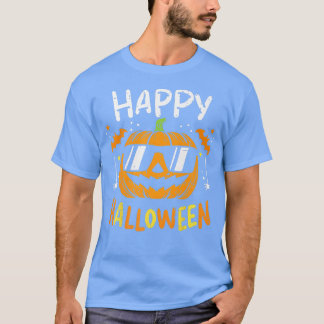 Camiseta Feliz truco o trato de calabaza de Halloween para