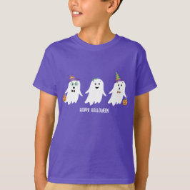 Camiseta Feliz Truco O Trato De Fantasmas De Halloween