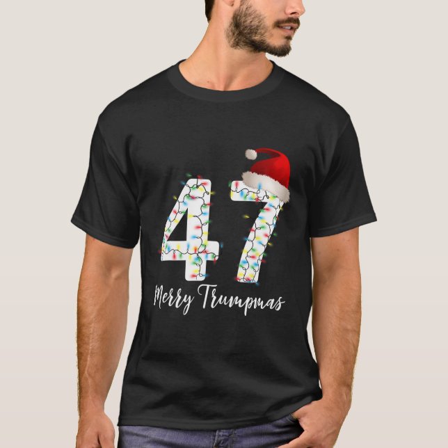 Camiseta Feliz Trumpmas 47 Familia Coincidiendo Pj Graciosa (Anverso)