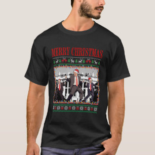 Camiseta Feliz Trumpmas - Danza de Papá Noel Donald Trump